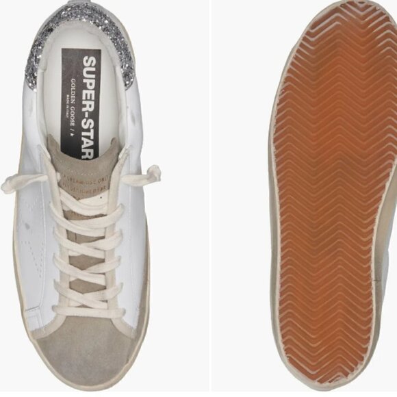 Golden Goose Super-Star Sneaker - Silver Glitter Heel - US 8 | EU 38 🪩 - Picture 14 of 14